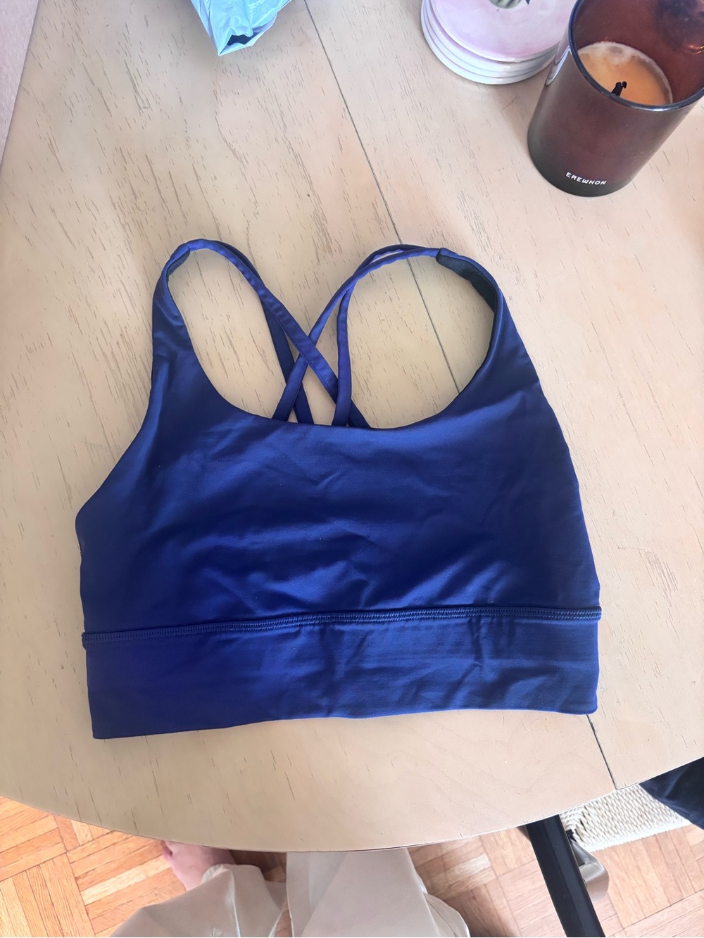 lululemon athletica Navy Cross-Back Sports Bra